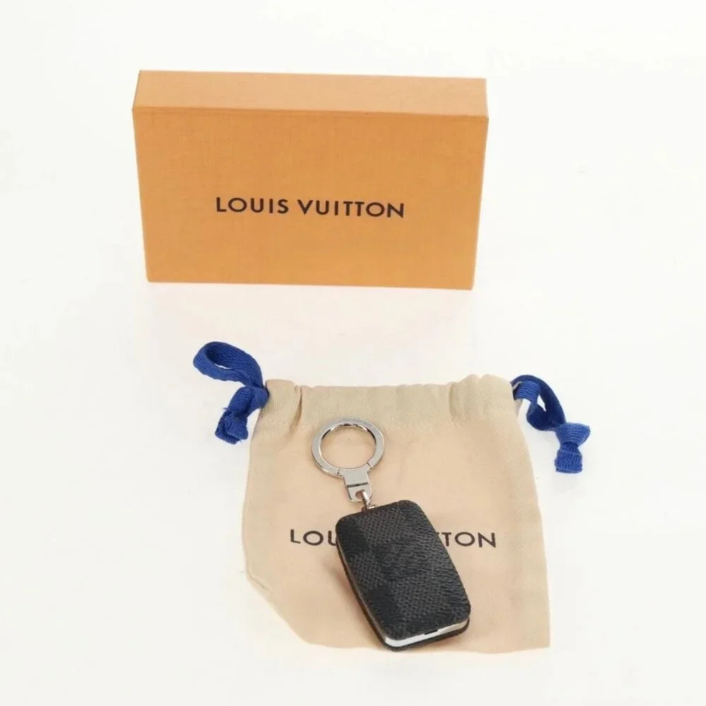 LOUIS VUITTON Damier Graphite Astropill Key Holder M66123 LV Auth 159490M - Picture 12 of 13
